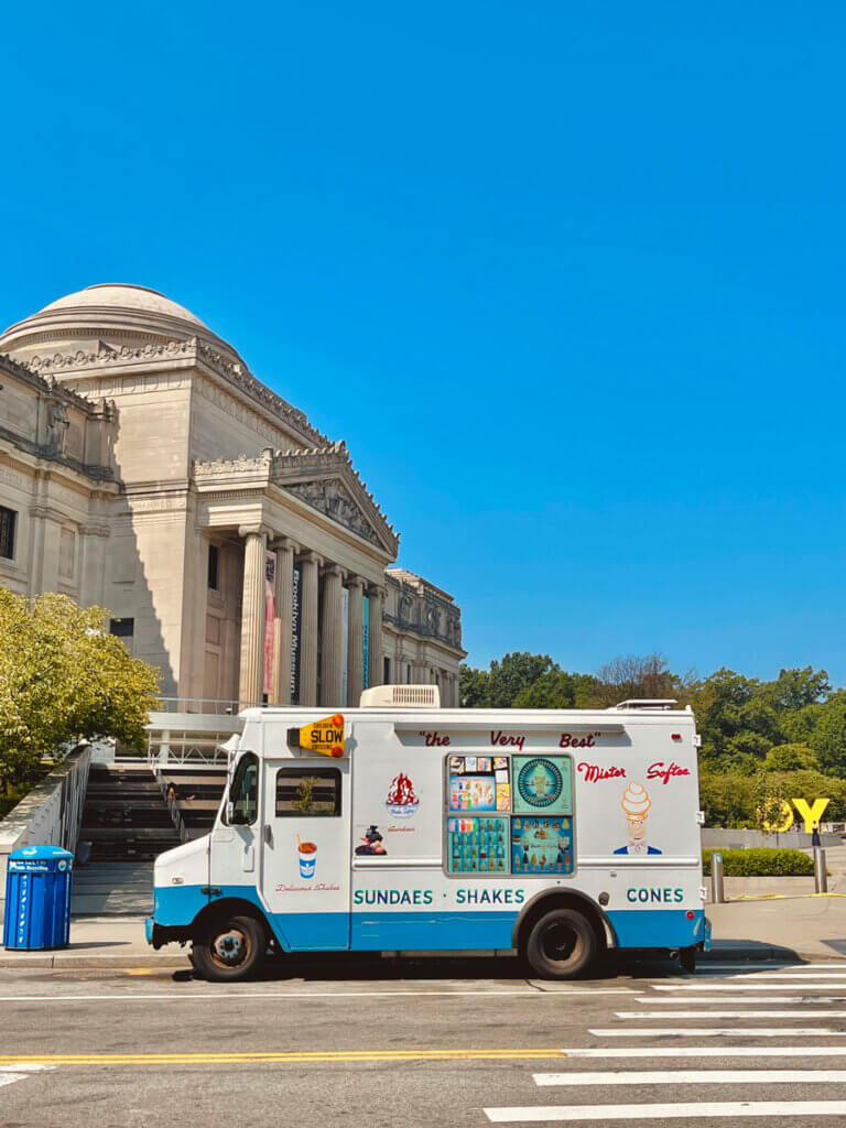 Mister-Softee-Ice-Cream-truck-parcked-outside-of-the-Brooklyn-Museum-in-NYC