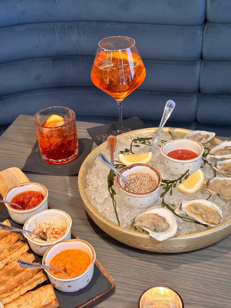 oysters-and-appetizers-from-Figaro-in-Greenwich-Village-in-NYC