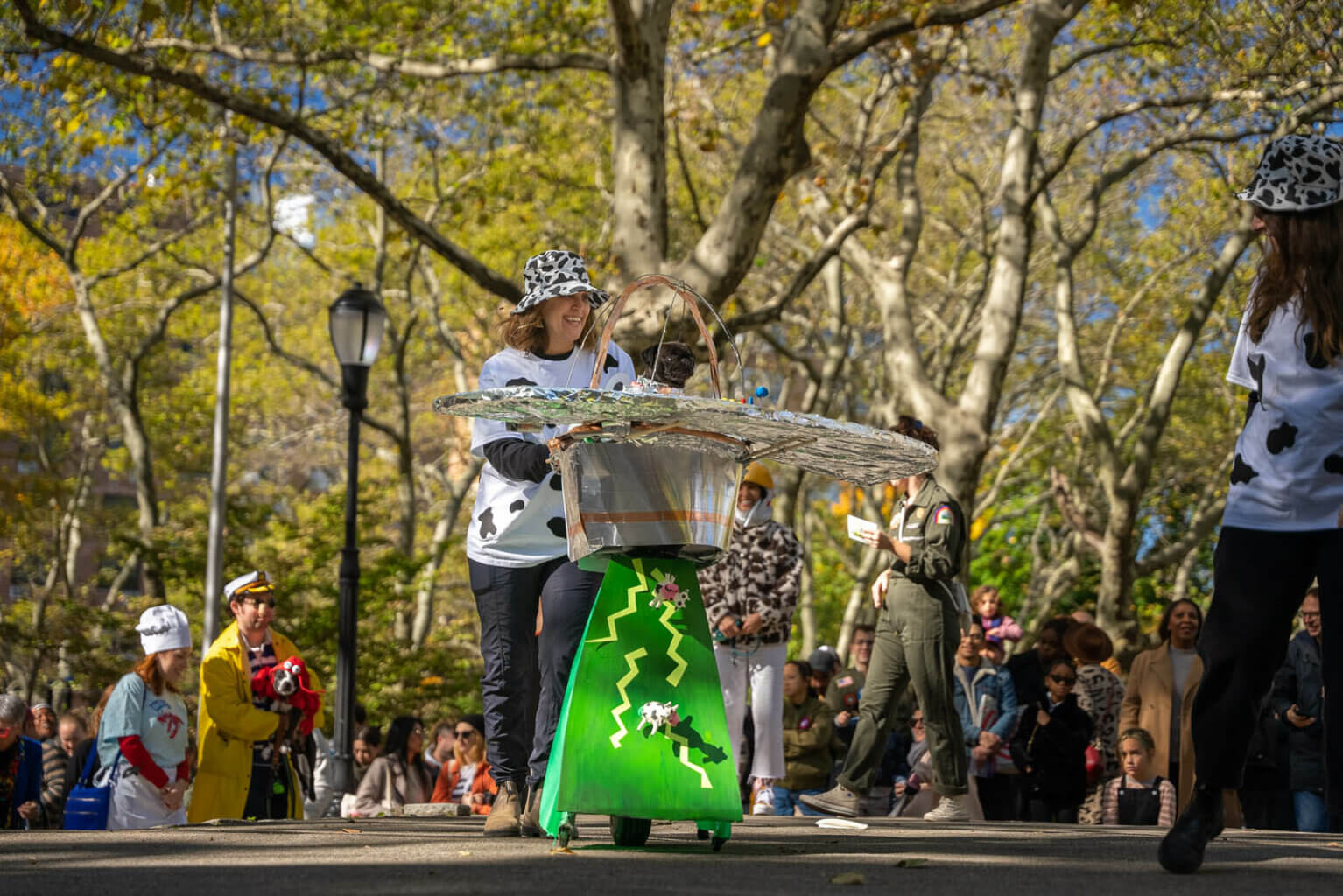 Fort Greene Annual Pupkin Costume Contest 2022 alien dog halloween in NYC