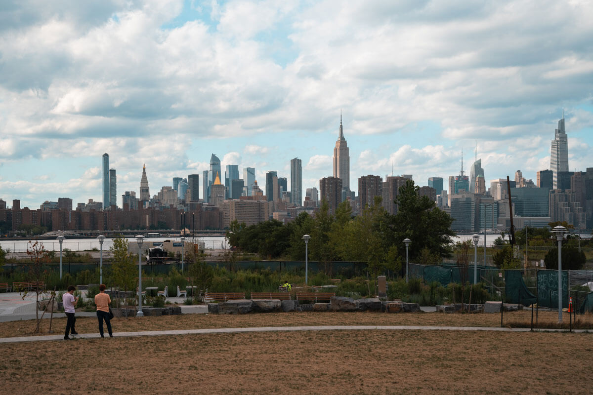 view-of-nyc-skyline-from-Bushwick-Inlet-Park-in-Greenpoint-Brooklyn